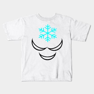 snow smile face Kids T-Shirt